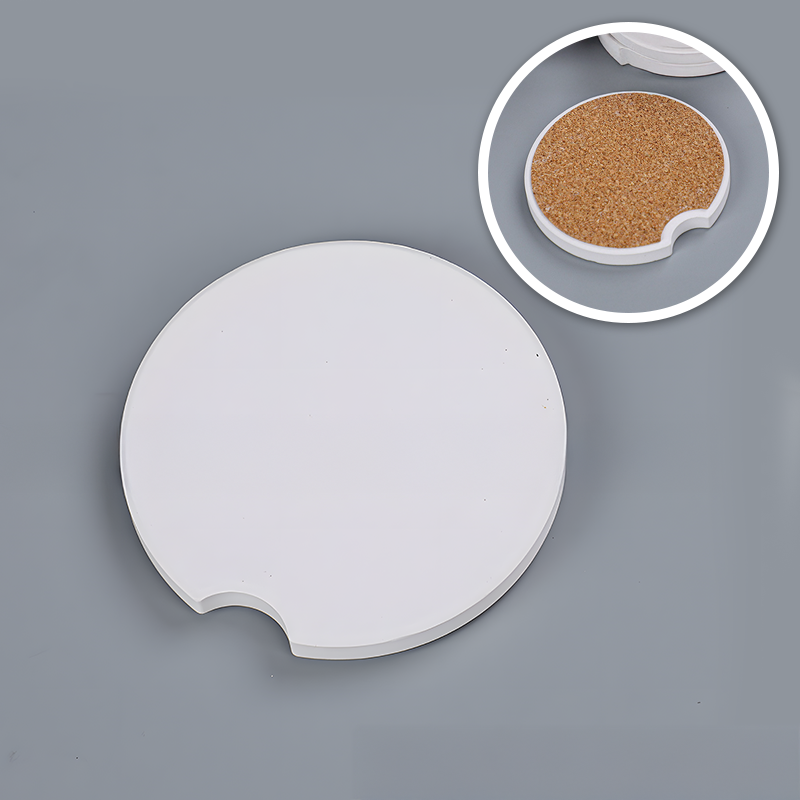 White Ceramic Coaster