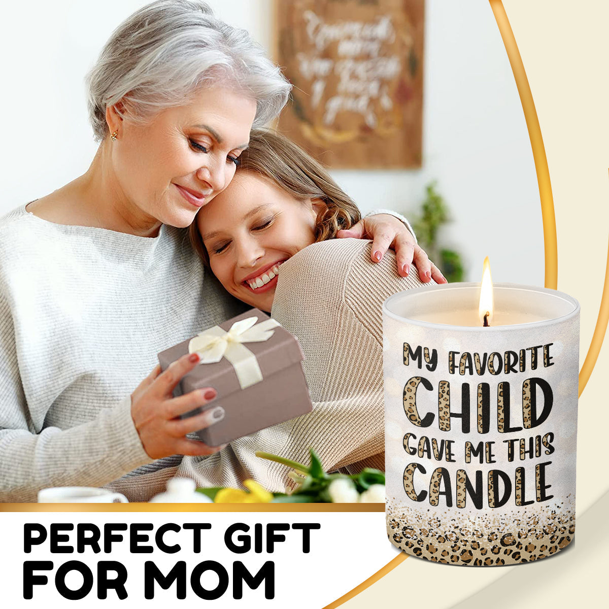 My Favorite Child Gave Me This Candle - Family Smokeless Scented Candle - Mother's Day, Birthday Gift For Mom