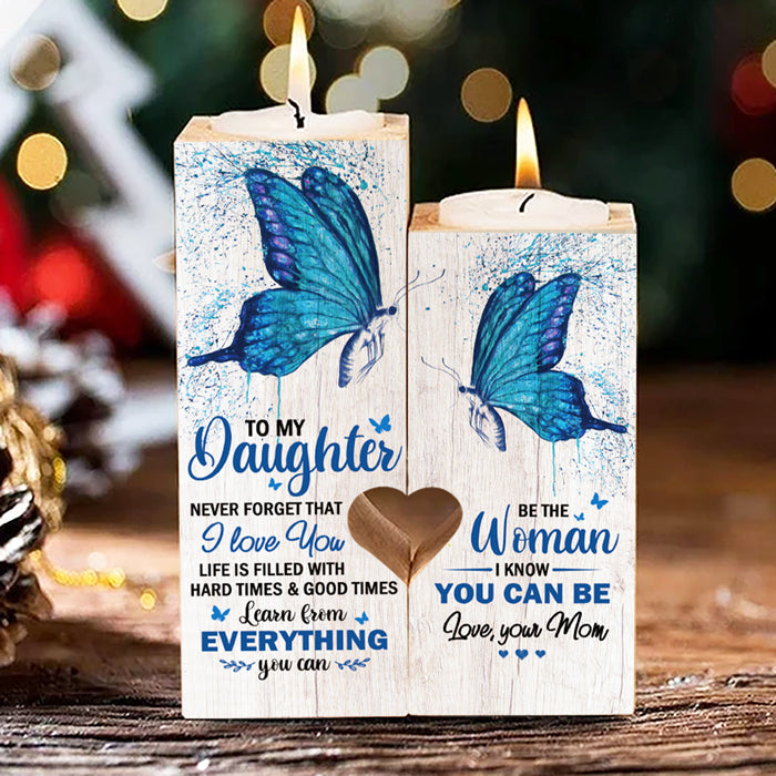 Be The Woman I Know You Can Be - Family Candle Holder - Christmas Gift For Daughter From Mom