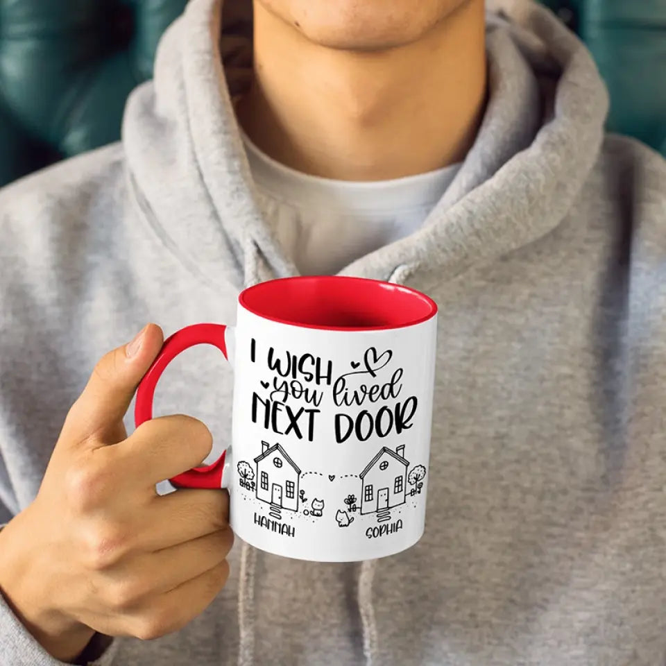 True Friends Are Great Riches - Bestie Personalized Custom Accent Mug - Gift For Best Friends, BFF, Sisters