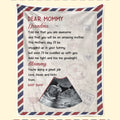 Custom Photo I'll Be Snuggled Up In Your Tummy - Family Personalized Custom Blanket - Baby Shower Gift, Gift For First Mom