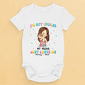 My Mama Just Love Me - Family Personalized Custom Baby Onesie - Mother's Day, Baby Shower Gift, Gift For First Mom