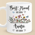 From Bestie To Auntie - Bestie Personalized Custom Mug - Gift For Best Friends, BFF, Sisters
