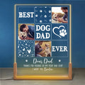 Custom Photo Thanks For Pickup My Poop And Stuff - Dog & Cat Personalized Custom Shaped 3D LED Walnut Night Light -  Father's Day, Birthday Gift For Dad