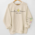 Aunts Are Like Second Mothers - Family Personalized Custom Unisex Sweatshirt With Design On Sleeve - Gift For Aunt