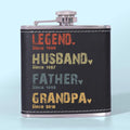 The Amazing Journey Of A Man - Family Personalized Custom Hip Flask - Father's Day, Gift For Dad, Grandpa
