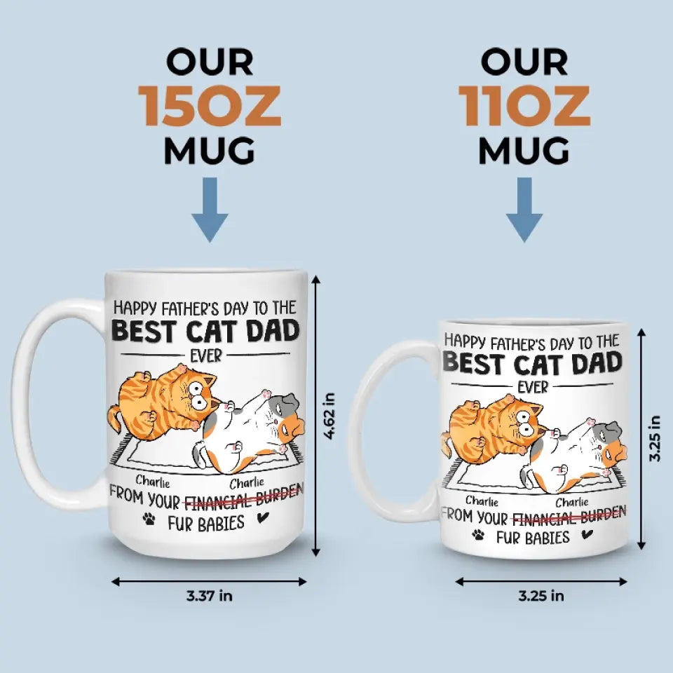 One Cat Just Leads To Another - Cat Personalized Custom Mug - Father's Day, Gift For Pet Owners, Pet Lovers