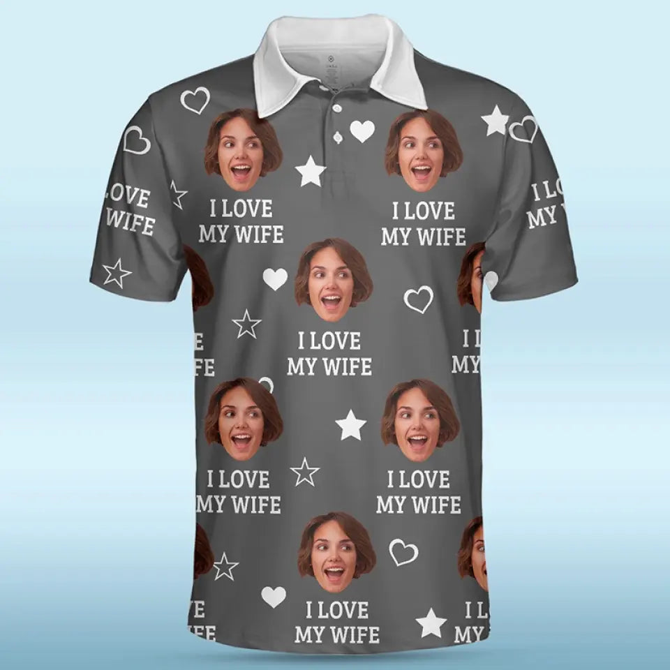 Custom Photo Besides Chocolate, You're My Favorite - Couple Personalized Custom All Over Print Polo Shirt - Father's Day, Gift For Husband Wife, Anniversary