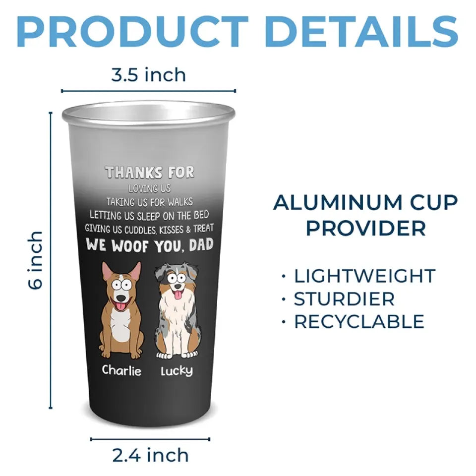 I Want Your Kisses Everyday - Dog Personalized Custom Aluminum Changing Color Cup - Gift For Pet Owners, Pet Lovers