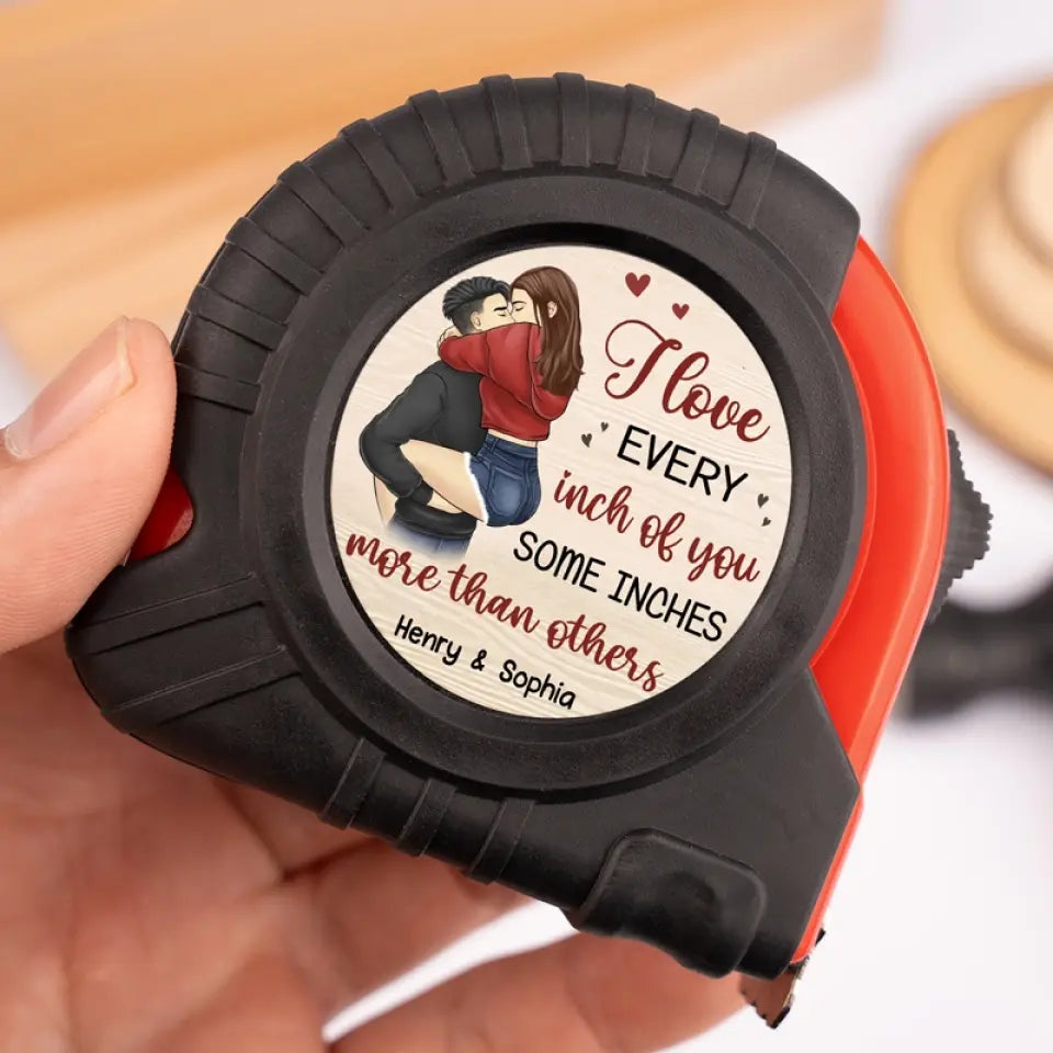 We Build A Life We Love - Couple Personalized Custom Tape Measure - Gift For Husband Wife, Anniversary