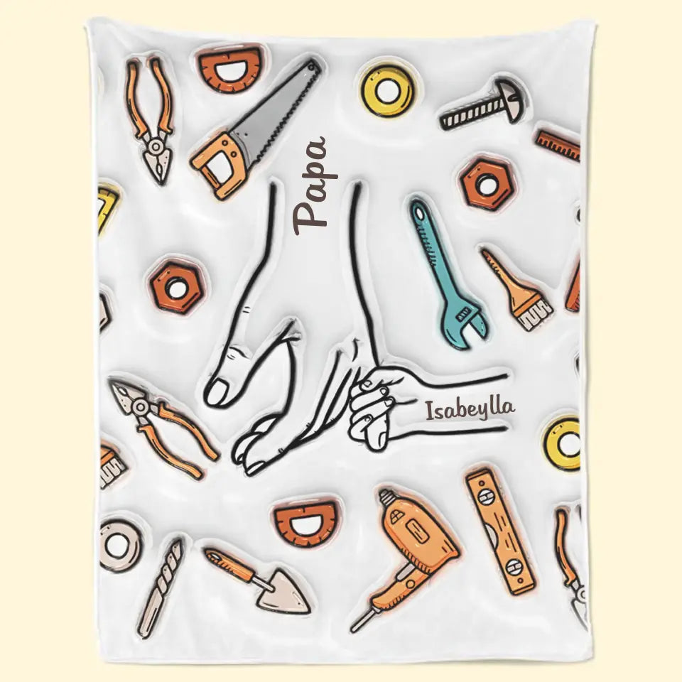 A Father Is The One Friend Upon Whom We Can Always Rely - Family Personalized Custom 3D Inflated Effect Printed Blanket - Father's Day, Gift For Dad, Grandpa