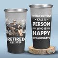 Good Mood With Beer And Retirement - Personalized Custom Aluminum Changing Color Cup - Appreciation, Retirement Gift For Coworkers, Work Friends, Colleagues