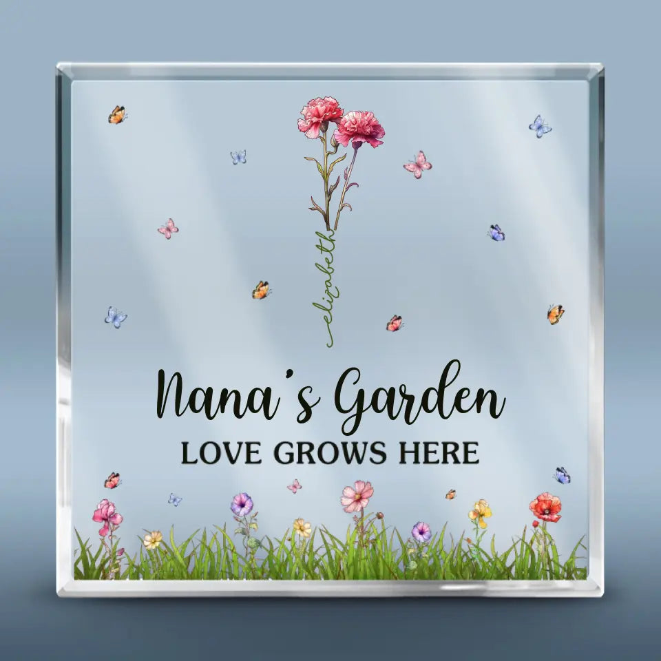 You And Roses Are Much The Same - Family Personalized Custom Square Shaped Acrylic Plaque - Gift For Mom, Grandma