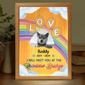 Custom Photo I Really Meet You At The Rainbow Bridge - Memorial Personalized Custom Frame Light Box - Sympathy Gift For Pet Owners, Pet Lovers