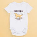 Protected By The Loyal Guardian - Dog Personalized Custom Baby Onesie - Baby Shower Gift, Gift For Pet Owners, Pet Lovers