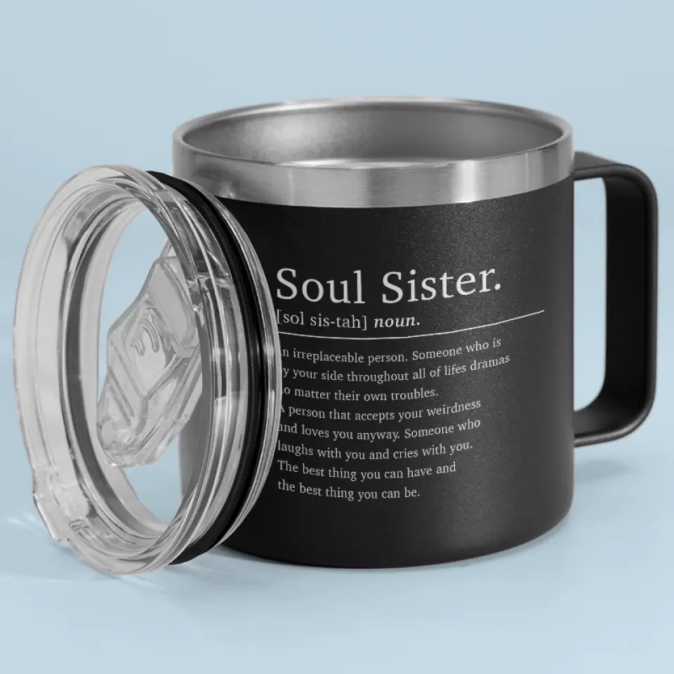 Friendship's The Wine Of Life - Bestie Personalized Custom 14oz Stainless Steel Tumbler With Handle - Gift For Best Friends, BFF, Sisters