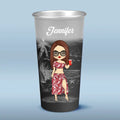 Summertime Is Calling - Bestie Personalized Custom Aluminum Changing Color Cup - Summer Vacation Gift For Best Friends, BFF, Sisters