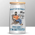 A Person Who Is Happy On Monday - Personalized Custom Glass Cup, Iced Coffee Cup - Appreciation, Retirement Gift For Coworkers, Work Friends, Colleagues