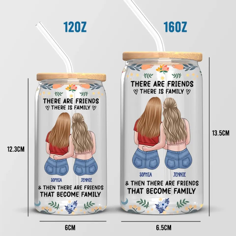 You Are The Sister Of My Soul - Bestie Personalized Custom Glass Cup, Iced Coffee Cup - Gift For Best Friends, BFF, Sisters