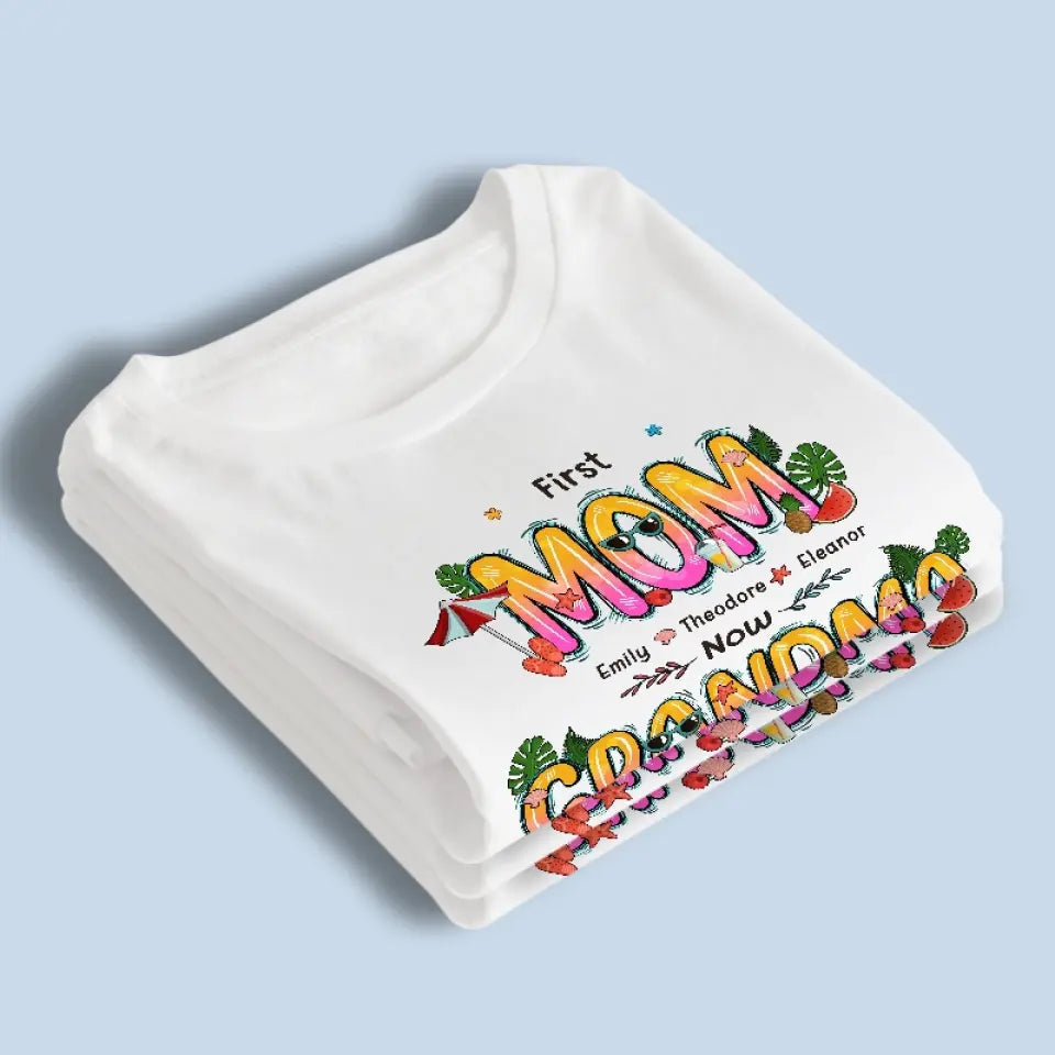 A Grandma Is A Hug Waiting To Happen - Family Personalized Custom Unisex T-shirt, Hoodie, Sweatshirt - Gift For Mom, Grandma