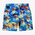 Custom Photo Life Is Better With Sandy Paws - Dog & Cat Personalized Custom Tropical Hawaiian Aloha Men Beach Shorts - Summer Vacation Gift, Birthday Party Gift For Pet Owners, Pet Lovers