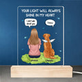 Still Here Around You - Memorial Personalized Custom Shaped 3D LED Light - Sympathy Gift For Pet Owners, Pet Lovers