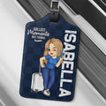 Travel Is My Therapy, Confirmed - Travel Personalized Custom Luggage Tag - Holiday Vacation Gift, Gift For Adventure Travel Lovers