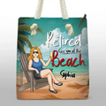 Time To Enjoy The Finer Things - Family Personalized Custom Beach Bag - Appreciation, Retirement Gift For Grandma