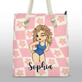 Cheers For The Summer - Bestie Personalized Custom Beach Bag - Summer Vacation Gift For Best Friends, BFF, Sisters