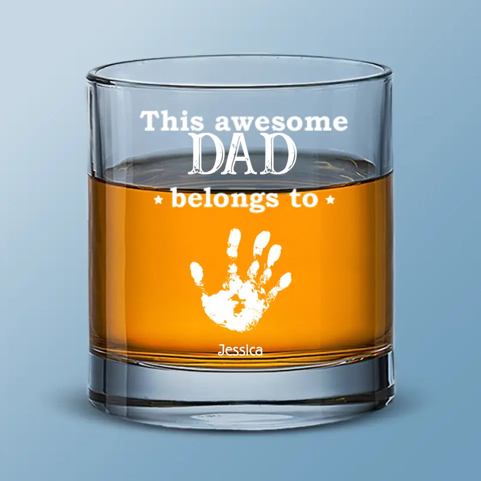 I Drink Whiskey And I Know Things - Family Personalized Custom Whiskey Glass - Gift For Dad, Grandpa