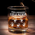I Drink Whiskey And I Know Things - Family Personalized Custom Whiskey Glass - Gift For Dad, Grandpa