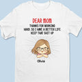 Thanks For Working Hard, So We Have A Better Life - Family Personalized Custom Unisex T-shirt, Hoodie, Sweatshirt - Gift For Family Members