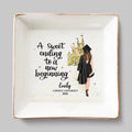 Be Proud Of This Moment, You Earned It - Family Personalized Custom Jewelry Dish - Graduation Gift For Family Members, Siblings, Brothers, Sisters