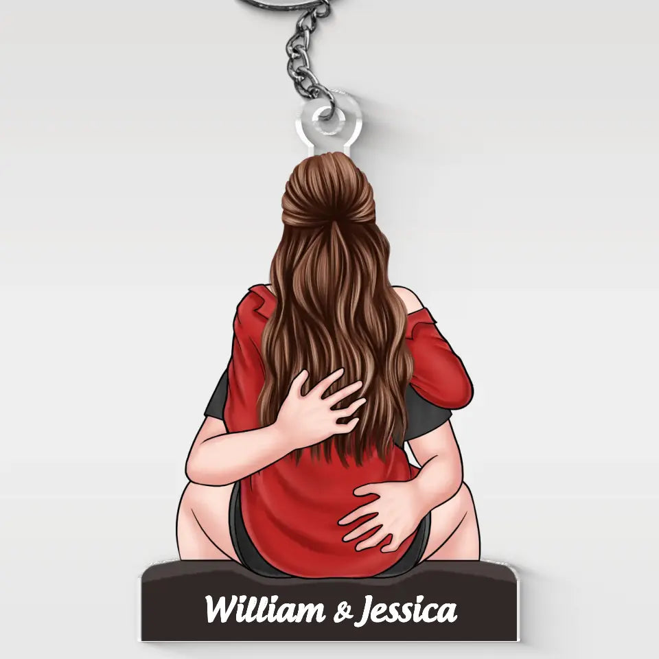 You Are My Partner In Crime, Partner For Life - Couple Personalized Custom Shaped Acrylic Keychain - Gift For Husband Wife, Anniversary
