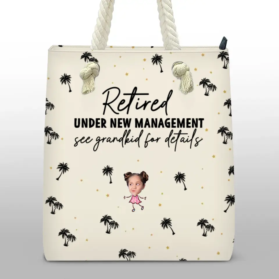 Custom Photo Cheers To A Fabulous Retirement - Family Personalized Custom Beach Bag - Appreciation, Retirement Gift For Grandma