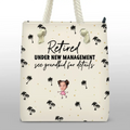 Custom Photo Cheers To A Fabulous Retirement - Family Personalized Custom Beach Bag - Appreciation, Retirement Gift For Grandma