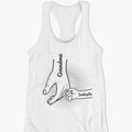 I Wanna Hold Your Hand Forever - Family Personalized Custom Racer Back Tank Top - Gift For Mom, Grandma