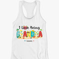 I Love Being A Grandma - Family Personalized Custom Racer Back Tank Top - Gift For Mom, Grandma