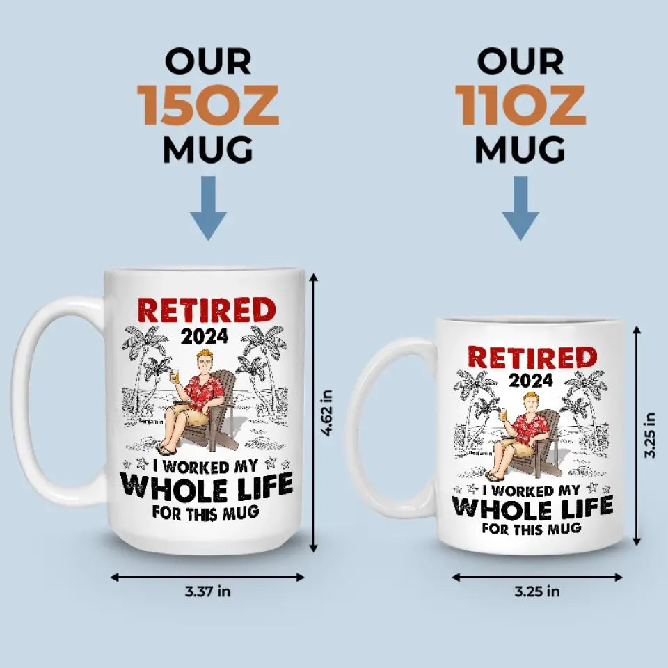 I Deserve This Mug - Personalized Custom Mug - Appreciation, Retirement Gift For Coworkers, Work Friends, Colleagues