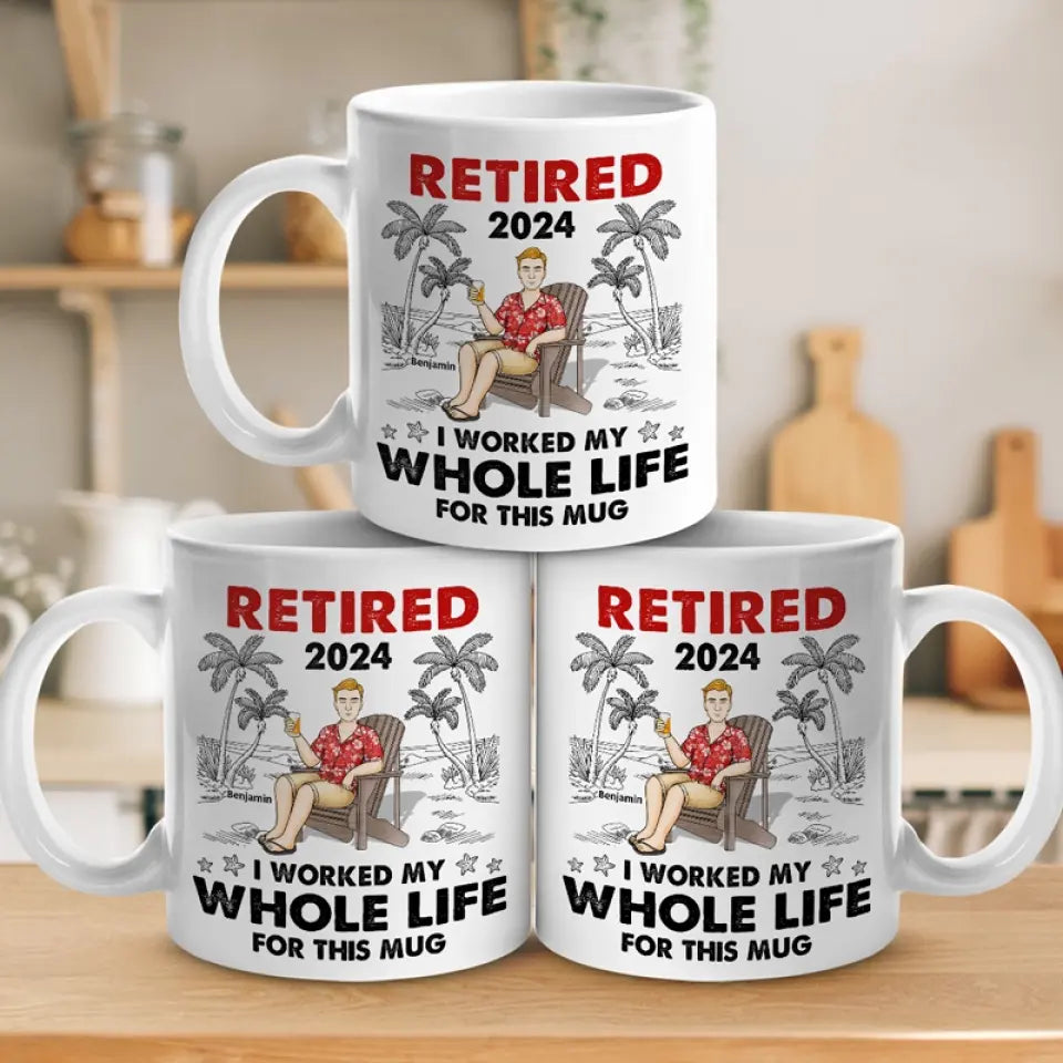 Retirement The World's Longest Coffee Break - Personalized Custom Mug - Appreciation, Retirement Gift For Coworkers, Work Friends, Colleagues