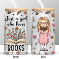 Just One More Chapter - Personalized Custom Glass Cup, Iced Coffee Cup - Gift For Book Lovers