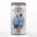 Congrats On Becoming A Dad - Family Personalized Custom 4 In 1 Can Cooler Tumbler - Gift For Son, Grandson