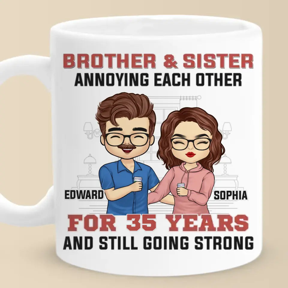 My Siblings Are My Best Friends - Family Personalized Custom Mug - Gift For Siblings, Brothers, Sisters