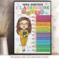 Keep Calm And Follow The Rules - Teacher Personalized Custom Vertical Poster - Gift For Teacher