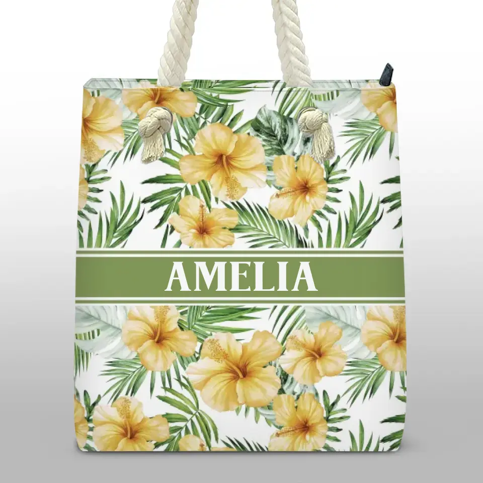 It's Summer Time - Bestie Personalized Custom Beach Bag - Summer Vacation Gift For Best Friends, BFF, Sisters
