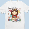 Look Out! Third Grade Here I Come - Personalized Custom Kid T-shirt - Back To School Gift For Kid