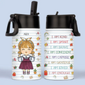 I Am Loved - Personalized Custom Kid Water Bottle - Back To School Gift For Kid, Grandkid