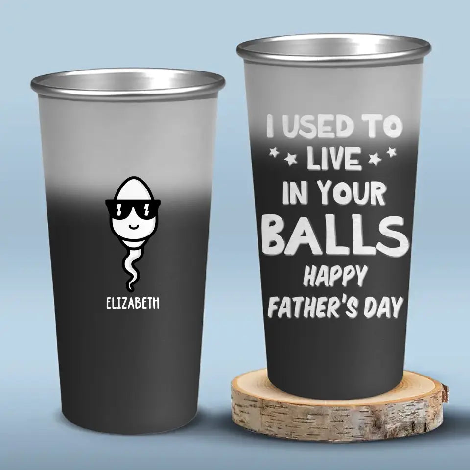 Children See Magic Because They Look For It - Family Personalized Custom Aluminum Changing Color Cup - Father's Day, Gift For Dad