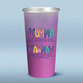 First Momma, Now Mawmaw - Family Personalized Custom Aluminum Changing Color Cup - Gift For Mom, Grandma