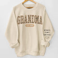 Home Is Wherever Mom Is - Family Personalized Custom Unisex Sweatshirt With Design On Sleeve - Gift For Mom, Grandma